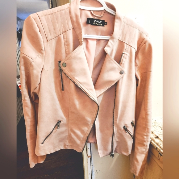 Only Jackets & Blazers - Pink faux leather jacket
